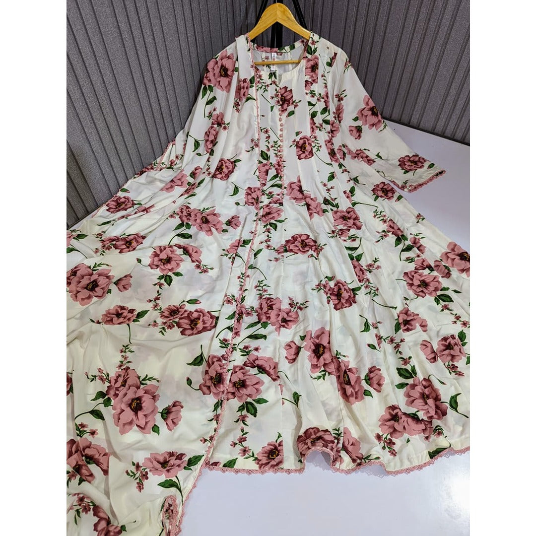 FLORAL PRINTED DUPATTA MAXI