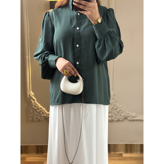 Premium green and white 2 pc
