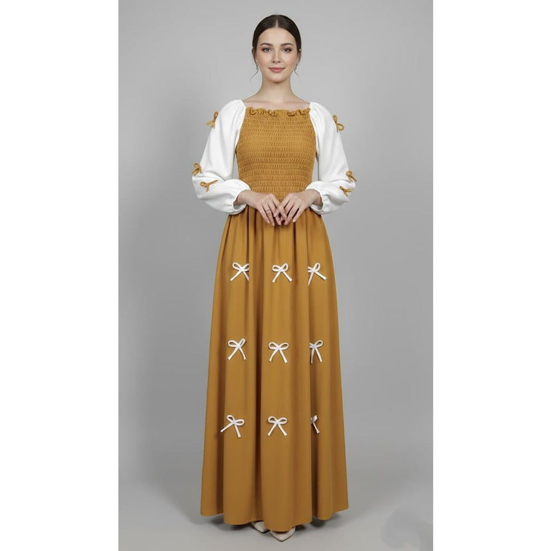 BOW CHARM MAXI DRESS
