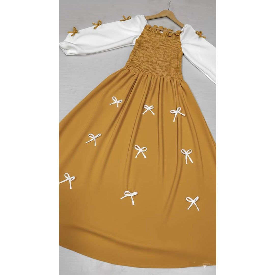 BOW CHARM MAXI DRESS