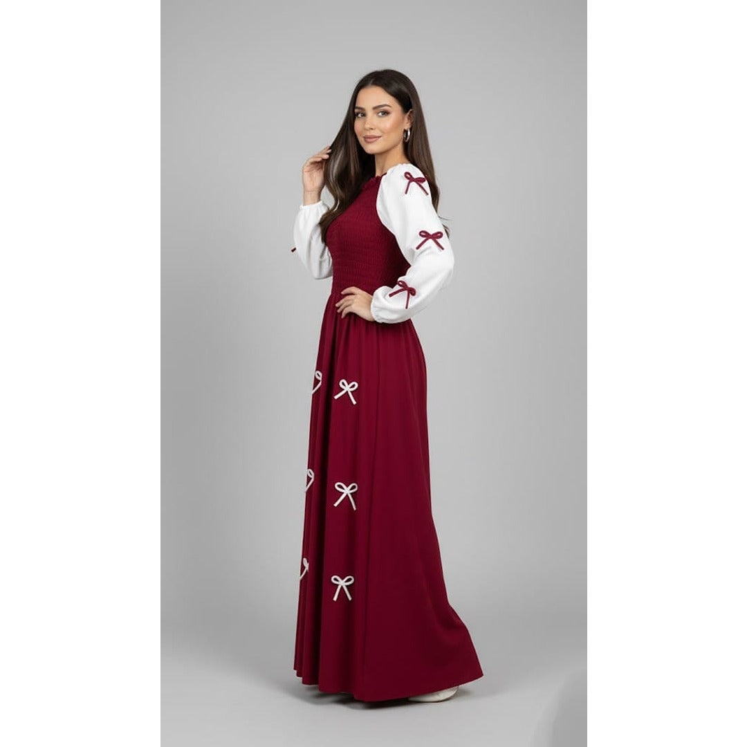 BOW CHARM MAXI DRESS