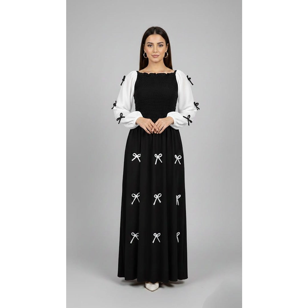 BOW CHARM MAXI DRESS