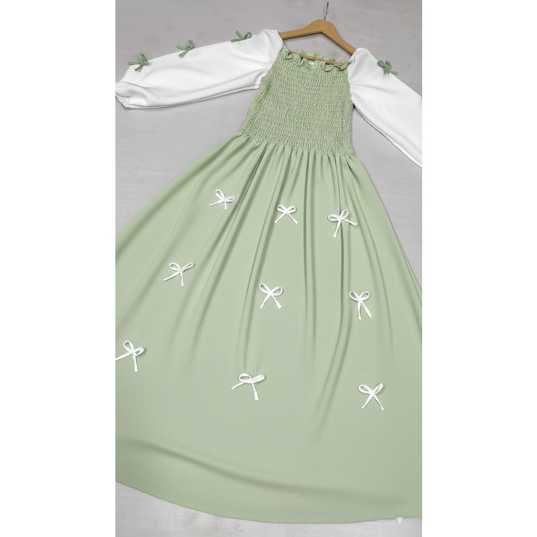 BOW CHARM MAXI DRESS