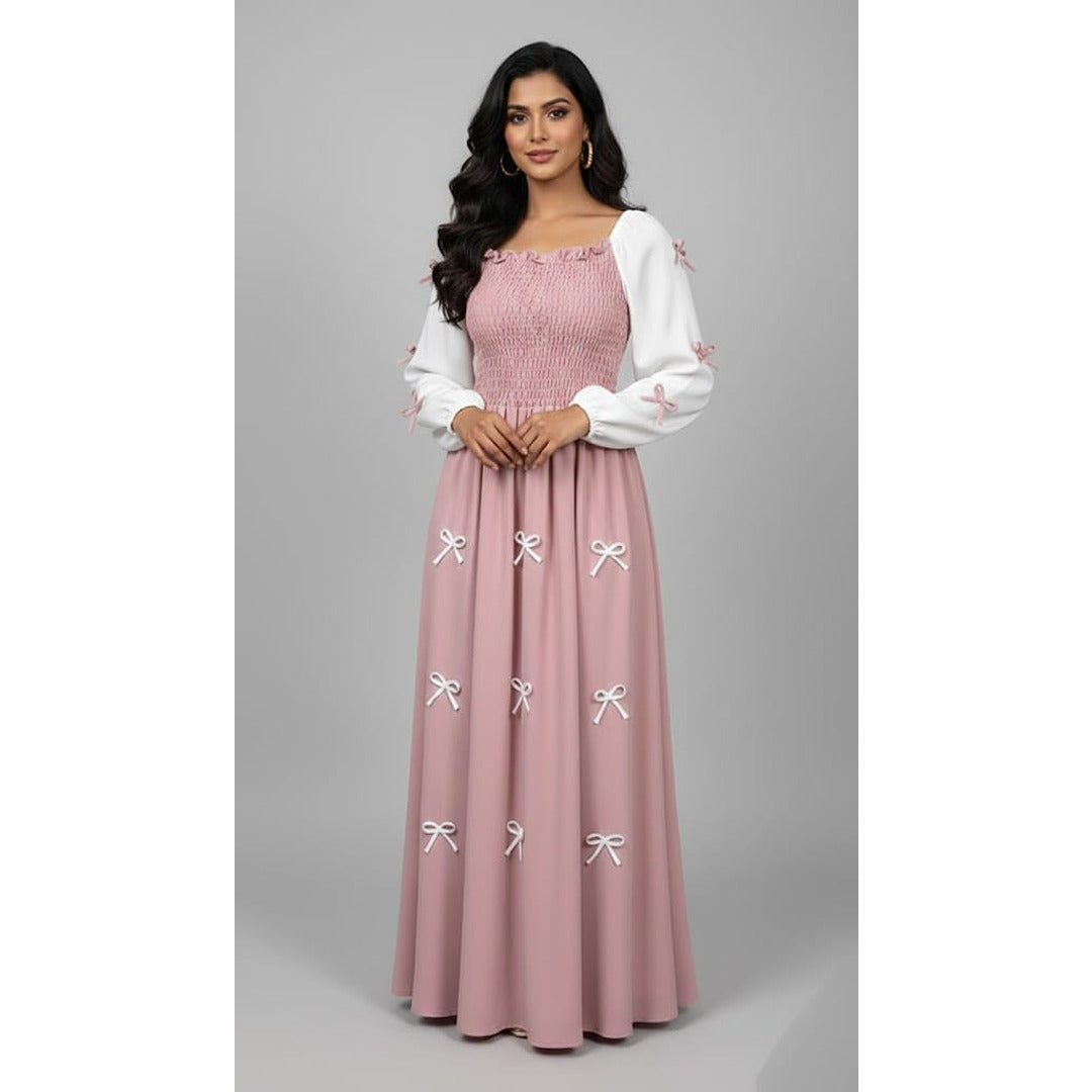 BOW CHARM MAXI DRESS