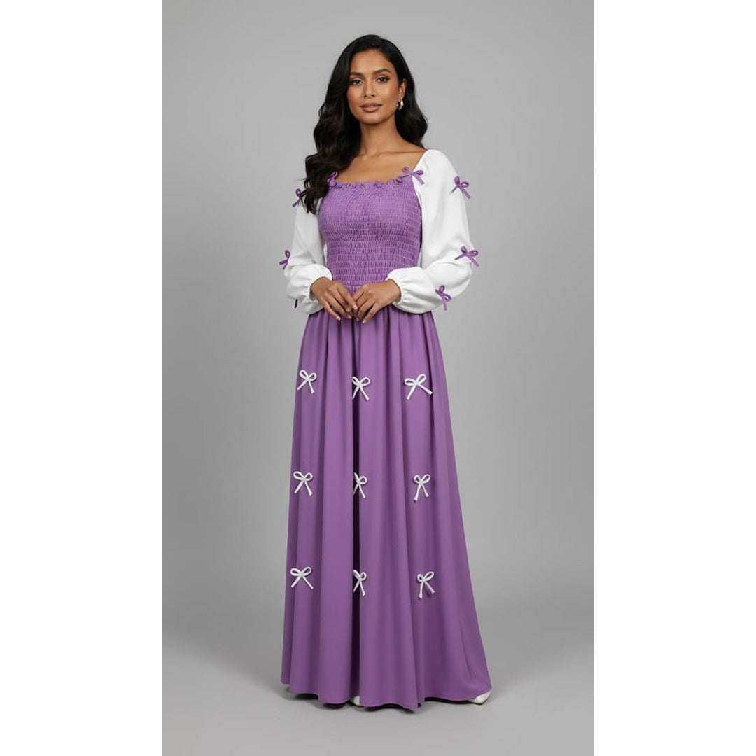BOW CHARM MAXI DRESS