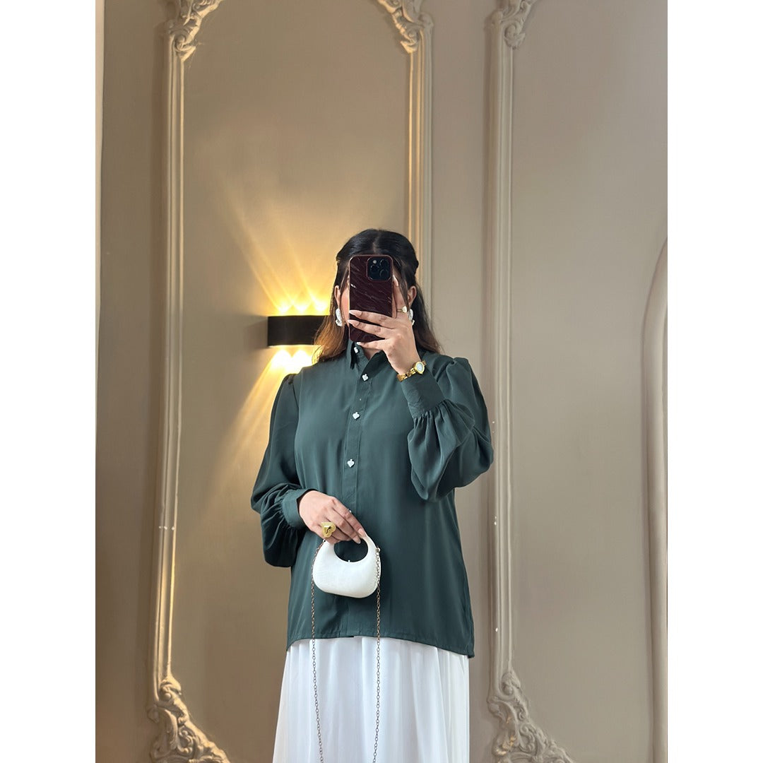 Premium green and white 2 pc