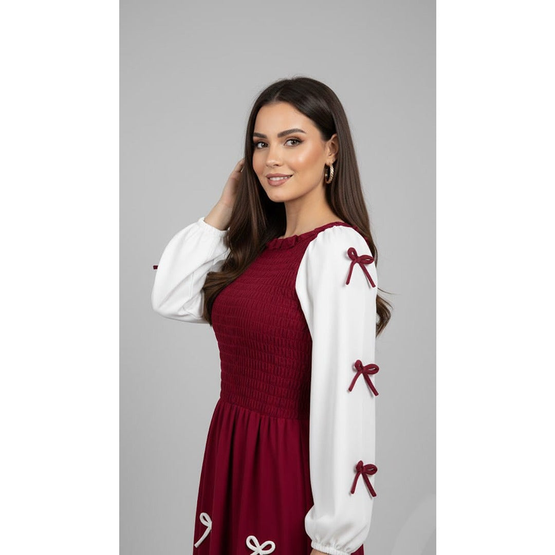 BOW CHARM MAXI DRESS