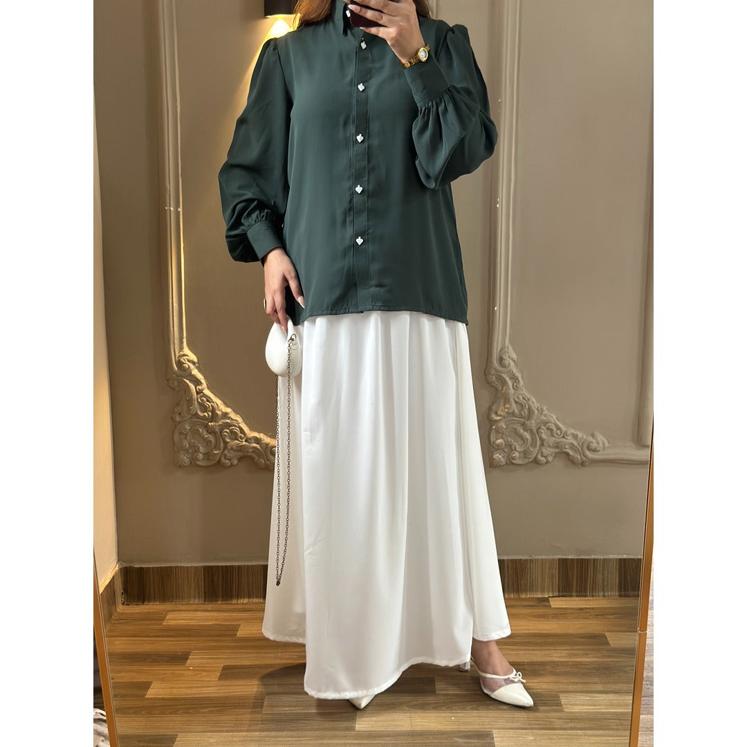 Premium green and white 2 pc