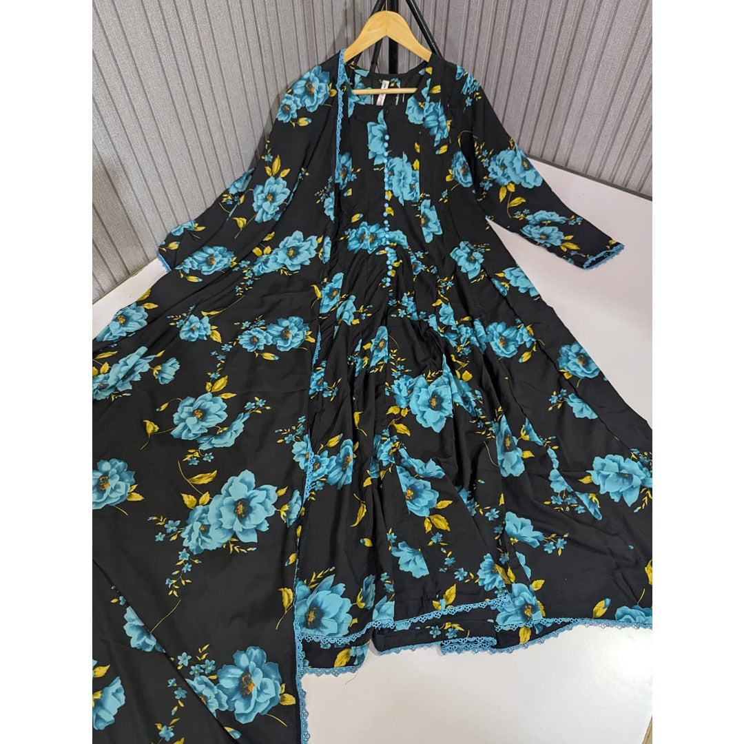 FLORAL PRINTED DUPATTA MAXI