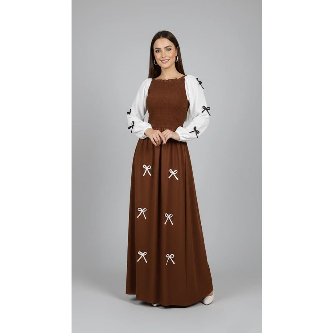 BOW CHARM MAXI DRESS