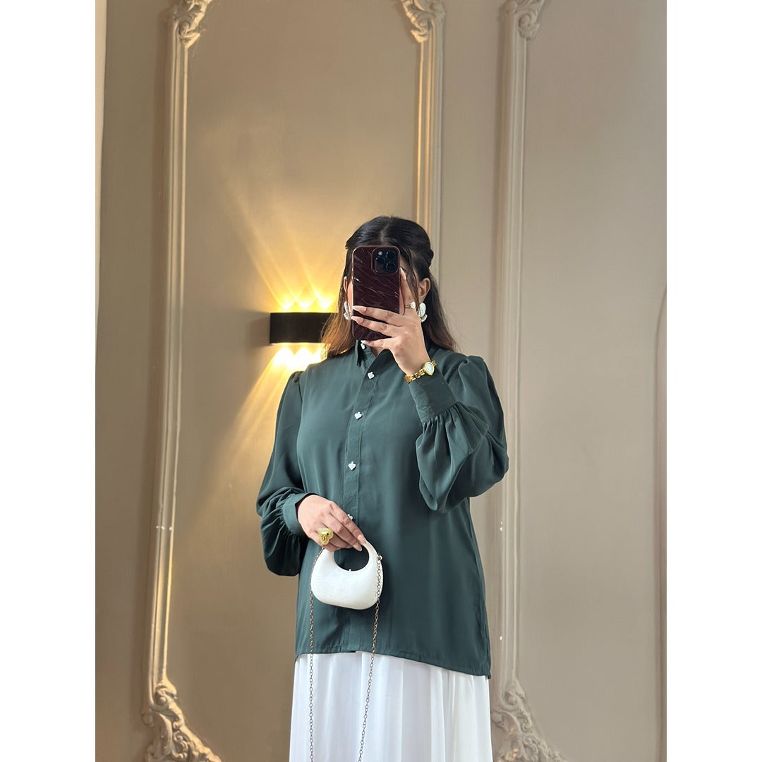 Premium green and white 2 pc