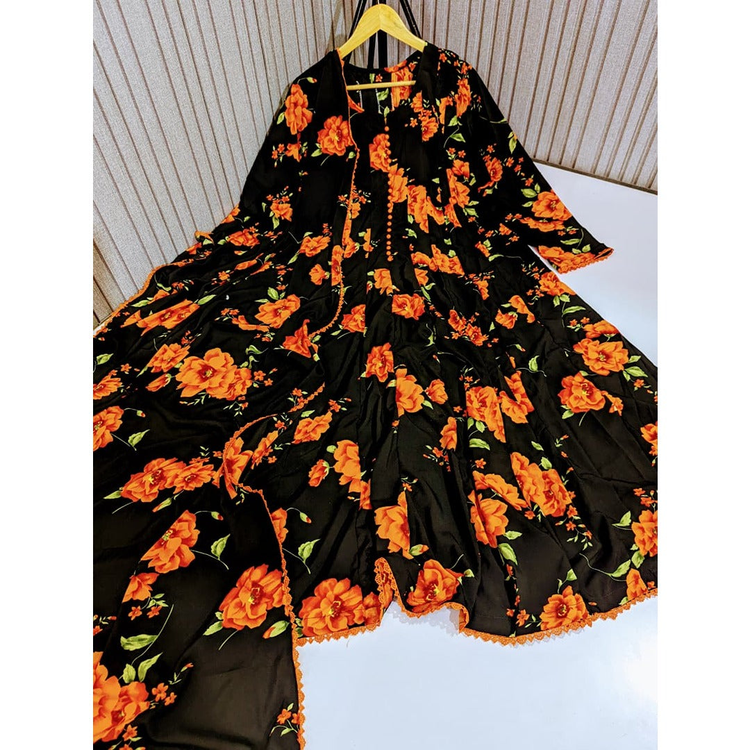 FLORAL PRINTED DUPATTA MAXI